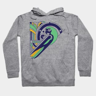 Art Deco Parrot Hoodie